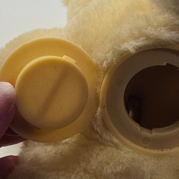 Vintage Hallmark Teddy Bear Bank Yellow Plush Gingham 1982 Baby Nursery Decor - Picture 11 of 12